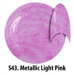 S43 Metallic Light Pink żel kolorowy NTN 5g 5ml new technology nails