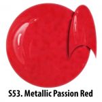 S53 Metallic Passion Red żel kolorowy NTN 5g 5ml new technology nails