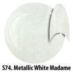 S74 Metallic White Madame żel kolorowy NTN 5g 5ml new technology nails