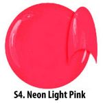 S4 s04 Neon Light Pink żel kolorowy NTN 5g 5ml new technology nails = neon 3 base one