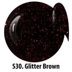 S30 Glitter Brown żel kolorowy NTN 5g 5ml new technology nails