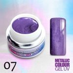 07 Fioletowy żel NTN metaliczny metallic colour uv gel kolorowy do paznokci
