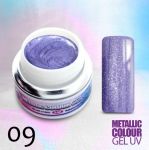09 Lawendowy żel NTN metaliczny metallic colour uv gel kolorowy do paznokci