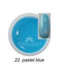 022 Pastel Blue żel party Sunny Nails = pastel 6 base one gel kolorowy do paznokci