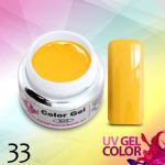 33 Pure Color Yellow żel allepaznokcie gel kolorowy do paznokci