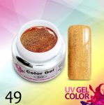 49 Eo Holo Gold żel allepaznokcie gel kolorowy do paznokci