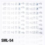 naklejki ozdobne SML-54s srebrne opalizujące komiksy