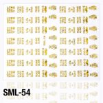 naklejki ozdobne SML-54z złote opalizujące komiksy
