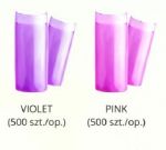tipsy clear pink różowe fuchsia 500 szt polybag silcare
