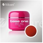 base one żel red gel 11 Scarlet Red 5g Silcare redred