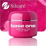 metallic 35 Pink Pop base one żel kolorowy gel kolor SILCARE 5 g
