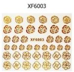 xf6003 z naklejki nalepki laser srebrne złote