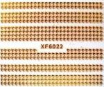 xf6022 naklejki nalepki laser srebrne złote