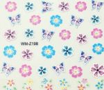 WM-Z198 naklejki nalepki kolorowe białe delikatne ramki
