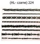 HL224 naklejki nalepki koronki czarne delikatne ramki