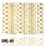 naklejki ozdobne SML-80z złote opalizujące