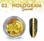 02 hologram secret kwadraty prostokąty holograficzne indigo MIRROR