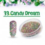 33 candy dream  sugar efekt szronu frost matowy matu do wcierania