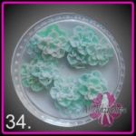 34 zi silikonowe kwiatuszki 3D 10szt kwiaty kwiatki
