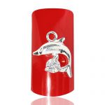2 x broszka delfinek srebrna cyrkonia 94 para bijou broszki biżuteria bizuteria do na paznokcie