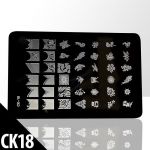 blaszka do stempli CK-18 allepaznokcie płytka ck18