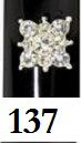 2 x broszka srebrna cyrkonia emblemat 137 para bijou broszki biżuteria bizuteria do na paznokcie