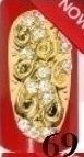 2 x broszka srebrna złota cyrkonie 69 para bijou broszki biżuteria bizuteria do na paznokcie