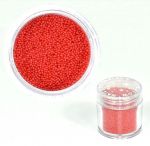 Ł czerwony bulion grysik kawior caviar kuleczki metaliczne