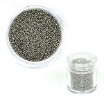 Ł srebrny bulion grysik kawior caviar kuleczki metaliczne