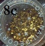 confetti 8c złote minipiguski minihologramy z brokatem