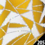 205 biało żółte trójkąty folia transferowa do odcisku foil 25022020