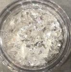 FBS biała srebrna opalizująca folia cięta do efektu szkła effect efect szkło broken glass