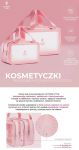 2 x kosmetyczka zestaw 2 różowe VICTORIA VYNN etui kosetyczki torebki COSMETIC BAGS, TWO-PACK, pink