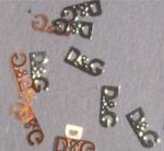 loga logo SREBRNE blaszki D&G metalowe 10szt do zdobienia paznokci dior