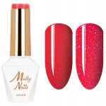 643 MollyLac  neon wow girl Flashing Lights summer Lakier hybrydowy hybryda 8ml