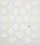NAKLEJKI 3D 5D wypukłe 11 białe kwiatuszki NAKLEJKI nalepki na paznokcie kwiaty