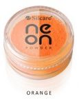 Orange Pyłek Neon Powder Silcare dymki dymek smoky effect smokey nails neo nail smoke powder pigment