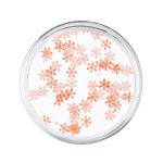 Snowflakes śnieżynki pomarańczowe materiałowe Ozdoba do paznokci