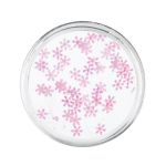 Snowflakes śnieżynki jasnoróżowe materiałowe Ozdoba do paznokci