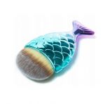 t mały pędzelek do pyłu makijażu rybka w kształcie rybki kolorowy indigo