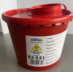 pojemnik na odpady medyczne 0,5-0,8 l dawniej 700ml 0,7 litra igły strzykawki gaziki pudełko słoik