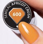 600 Apricot Crush SEMILAC 7ml hybryda lakier hybrydowy