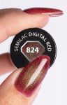 824 Semilac DIGITAL RED Magnetic Cat Eye 3D magic Kocie Oko Lakier hybrydowy UV Hybrid 7ml