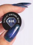 826 VIRTUAL BLUE Semilac Magnetic Cat Eye 3D magic Kocie Oko Lakier hybrydowy UV Hybrid 7ml