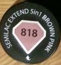 818 SEMILAC EXTEND 5IN1 Brown Pink 7 ML do lakieru hybrydowego 7ml baza samopoziomująca base 5w1