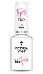 SOFT GEL TIPS TOP NO WIPE Victoria Vynn vinn 15ml ETAP 4 nabłyszczenie