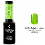 332  Neon Insane Green Victoria Vynn crazy in colors lakier hybrydowy 8ml hybryda gel polish hybrid