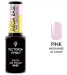 pink MEGA BASE baza HARD & LONG NAILS PINK Gel Polish Victoria Vynn lakier hybrydowy 8ml hybryda vin