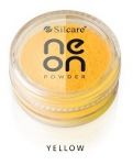 Yellow Pyłek Neon Powder Silcare dymki dymek smoky effect smokey nails neo nail smoke powder pigment