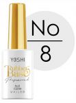 YOSHI baza kauczukowa RUBBER BASE 8 08 no8 lakier hybrydowy 10ml 10 ml